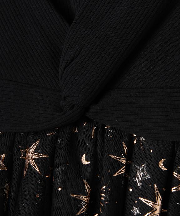 Robe avec jupe en tulle à motifs étoiles fille - GEMO (ENFANT) Robe avec jupe en tulle à motifs étoiles fille vue3 - GEMO (ENFANT) - GEMO