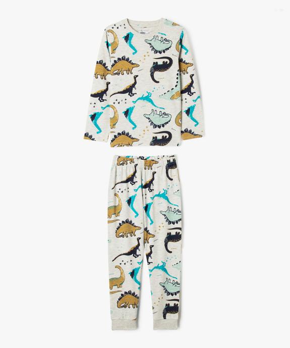Pyjama en coton 2 pièces à motif dinosaures garçon vue1 - GEMO 4G GARCON - GEMO