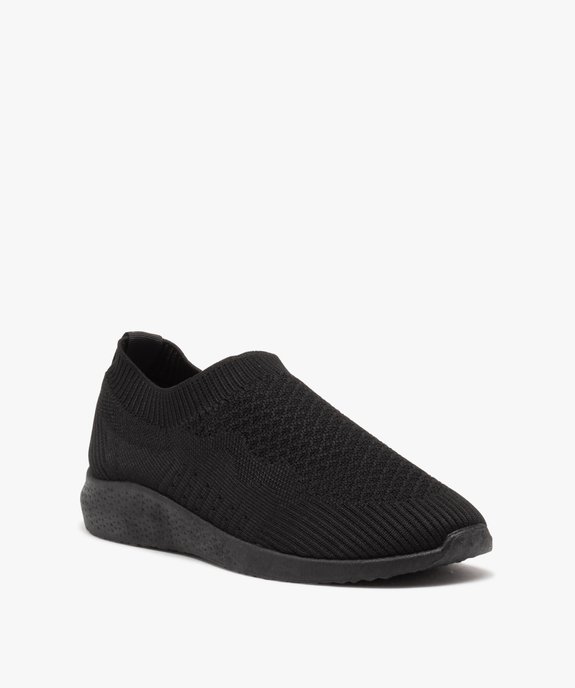 Baskets femme unies en mesh sans lacets  vue2 - GEMO (SPORTSWR) - GEMO