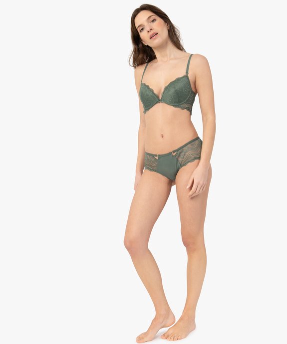 Soutien-gorge push-up en dentelle vue5 - GEMO(HOMWR FEM) - GEMO