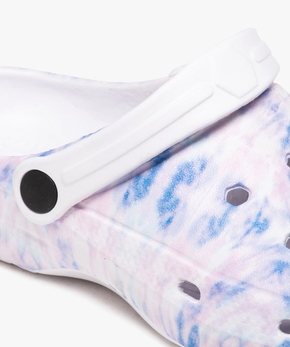 Sabots souples femme dessus perforé tie and dye vue6 - GEMO (PLAGE) - GEMO