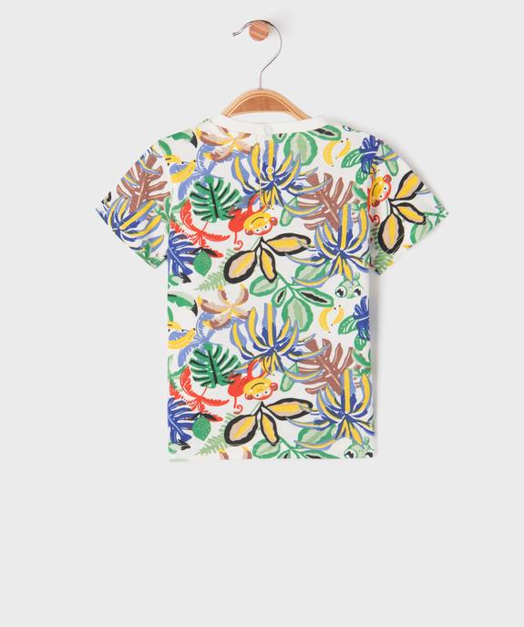 Tee-shirt manches courtes à motifs animaliers bébé garçon vue3 - GEMO 4G BEBE - GEMO