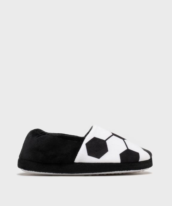 Chaussons en velours motif ballon de football garçon vue1 - GEMO 4G GARCON - GEMO