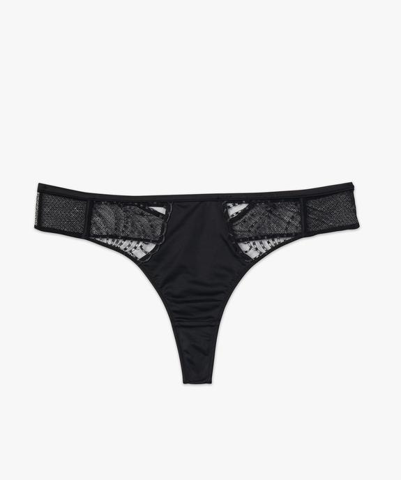 String en microfibre et dentelle femme grande taille vue4 - GEMO(HOMWR FEM) - GEMO