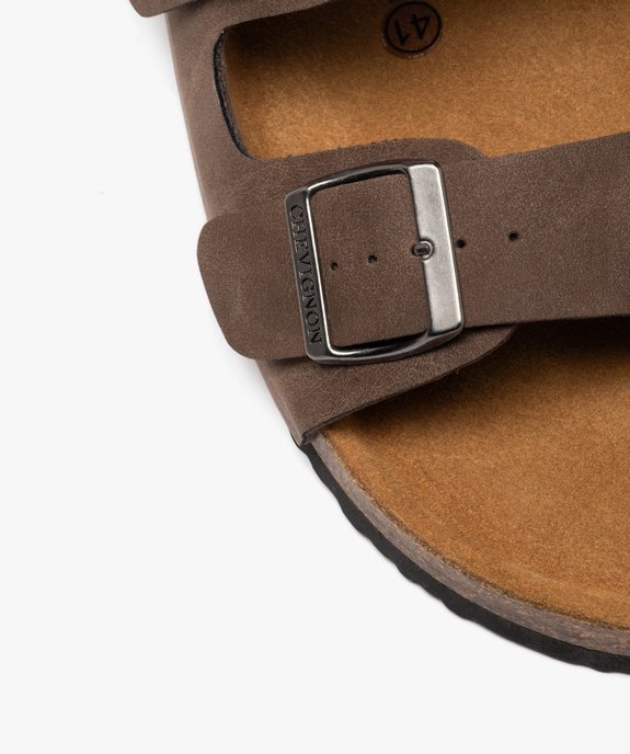 Sandales homme unies avec deux larges brides à boucle - Chevignon vue6 - CHEVIGNON - GEMO