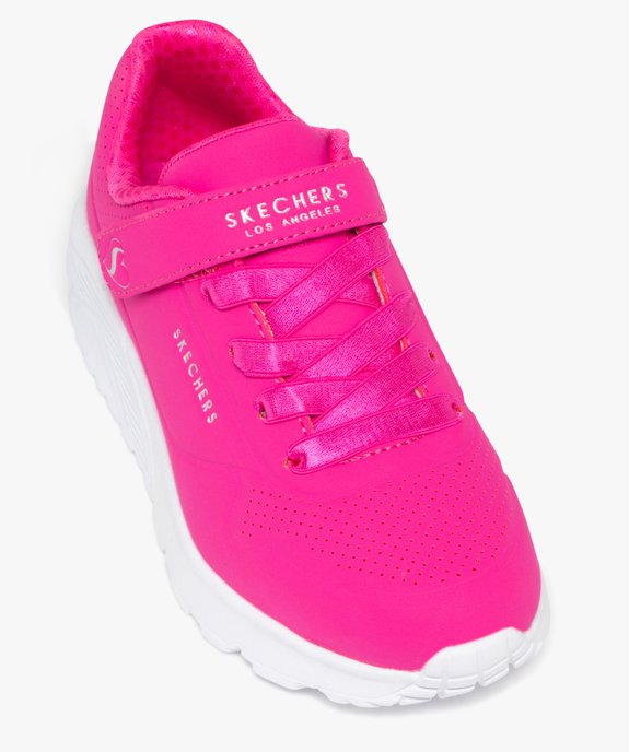 Baskets fille running unies avec bride scratch Los Angeles - Skechers vue5 - SKECHERS - GEMO