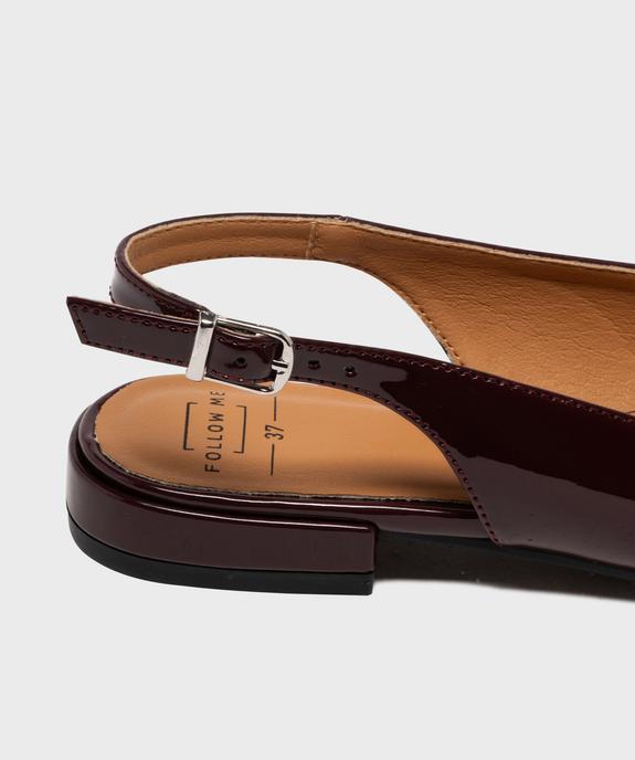 Escarpins slingback à bout pointu et talon plat femme - Follow Me vue6 - FOLLOW ME - GEMO