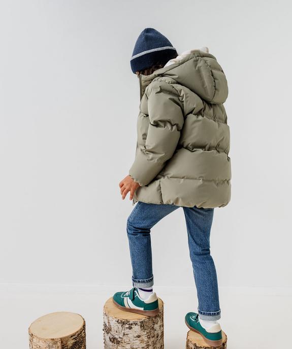 Blouson déperlant doublé polaire à capuche garçon vue8 - GEMO 4G GARCON - GEMO