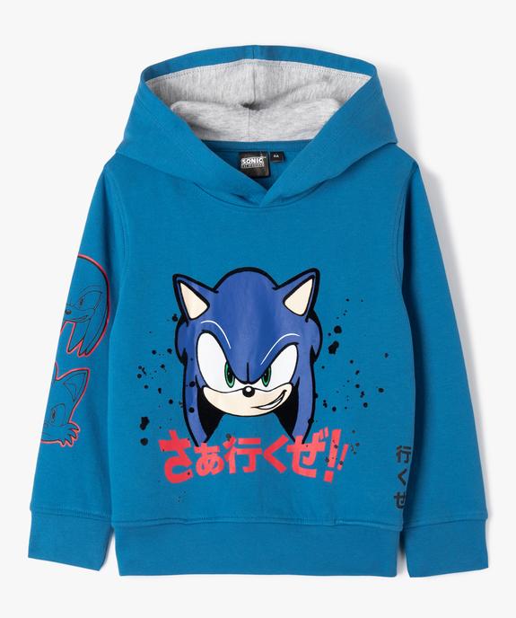 Sweat à capuche imprimé garçon - Sonic the Hedgehog vue1 - SONIC - GEMO