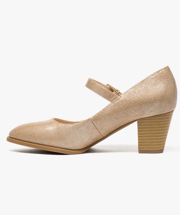 Babies vernies à talon et bout pointu vue3 - GEMO(URBAIN) - GEMO