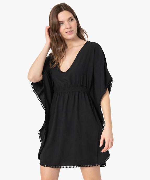 Robe de plage femme avec dos en dentelle vue1 - GEMO (PLAGE) - GEMO