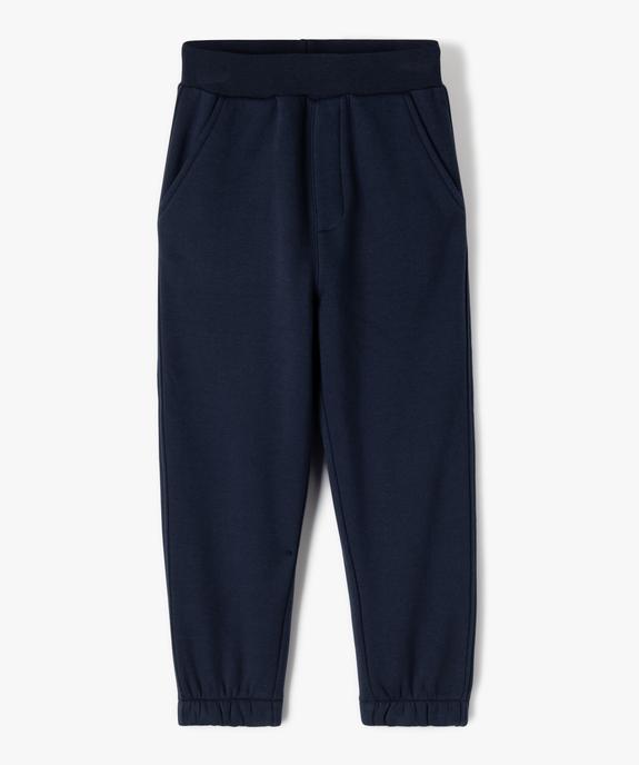 Pantalon de jogging doublé uni garçon vue1 - GEMO (ENFANT) - GEMO
