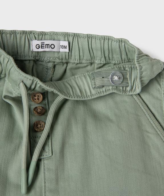 Pantalon en denim coloré bébé garçon vue2 - GEMO(BB COUCHE) - GEMO