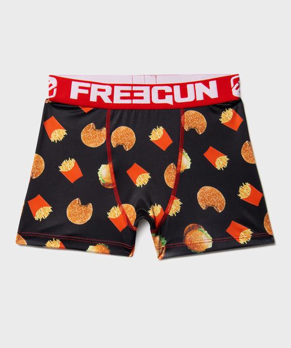 Boxer en microfibre imprimé fast food décalé garçon - Freegun vue1 - FREEGUN - GEMO