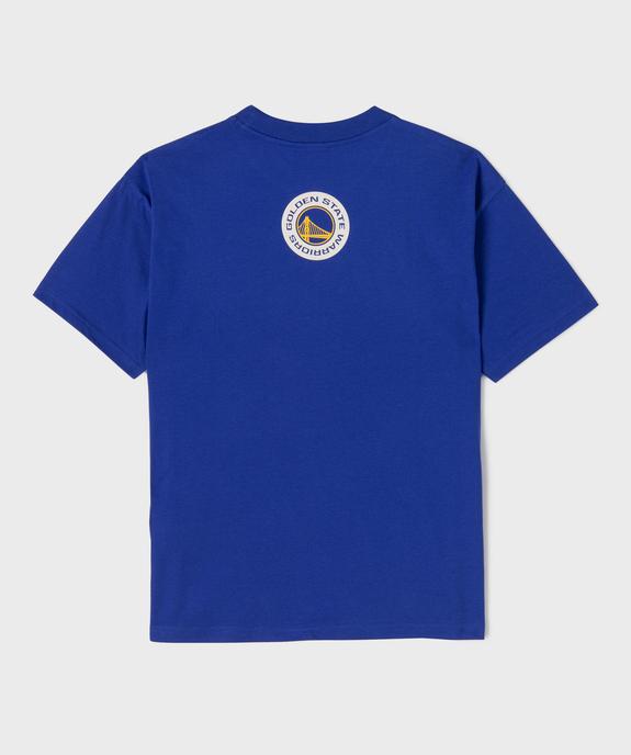 Tee-shirt manches courtes en jersey imprimé devant et dos Golden State Warriors garçon - NBA vue3 - NBA - GEMO