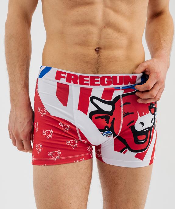 Boxer en microfibre motif vache homme - Freegun x La vache qui rit vue2 - LA VACHE QUI RIT - GEMO