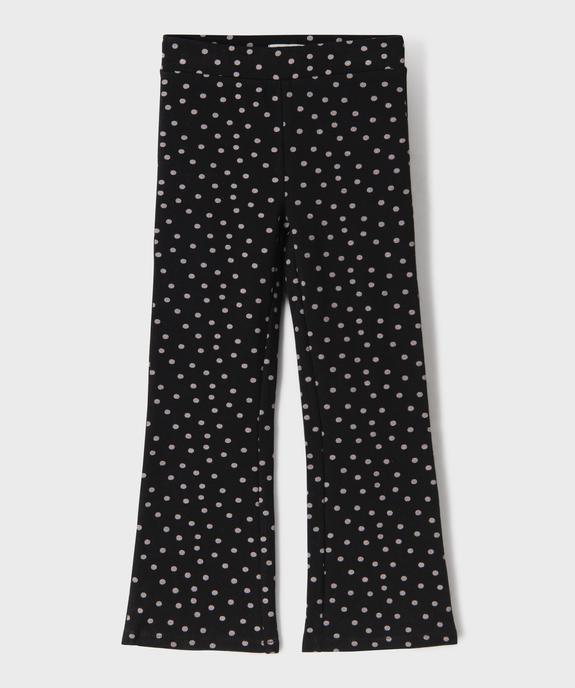 Legging flare en maille bouclette imprimée fille vue1 - GEMO 4G FILLE - GEMO
