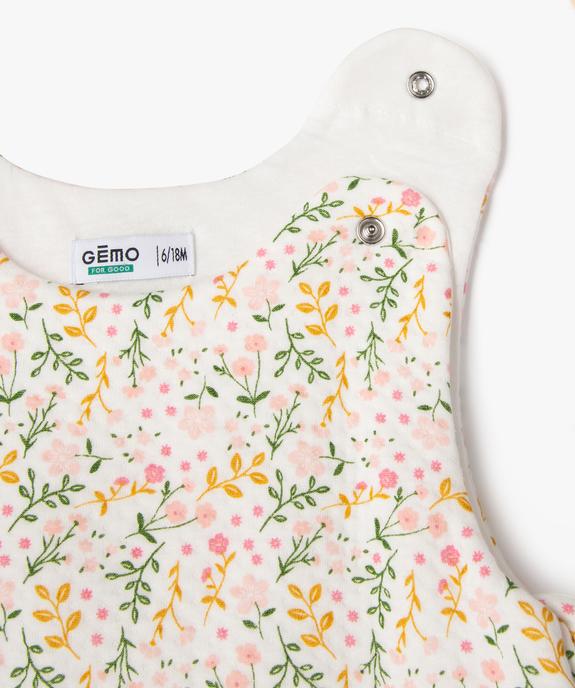Gigoteuse en jersey TOG 2 à motifs fleuris bébé fille vue3 - GEMO 4G BEBE - GEMO
