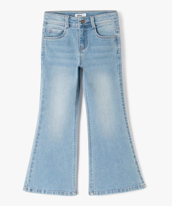 Jean délavé coupe Bootcut fille vue1 - GEMO 4G FILLE - GEMO