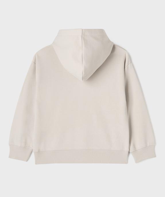 Sweat à capuche avec poche poitrine garçon vue3 - GEMO (ENFANT) - GEMO