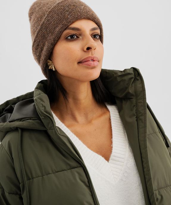 Doudoune mi-longue à capuche et col montant femme vue2 - GEMO 4G FEMME - GEMO