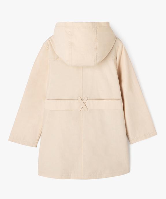 Imperméable mi-long à capuche fille - LuluCastagnette vue4 - LULUCASTAGNETTE - GEMO