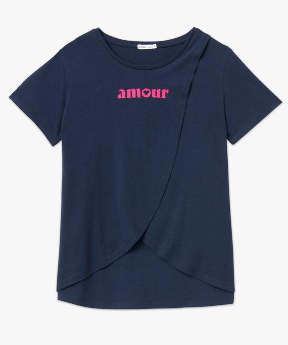 Tee-shirt de grossesse et d'allaitement à motifs vue4 - GEMO 4G MATERN - GEMO