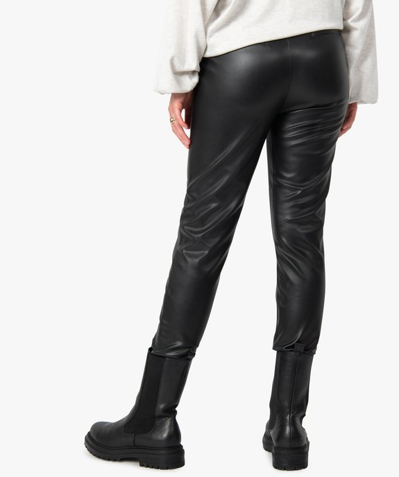 Pantalon femme en synthétique imitation cuir vue3 - GEMO(FEMME PAP) - GEMO