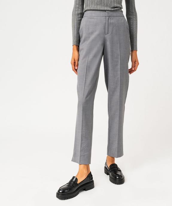 Pantalon de tailleur chiné femme vue2 - GEMO(FEMME PAP) - GEMO