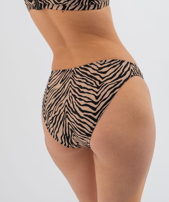 Bas de maillot de bain forme culotte à motifs femme vue2 - GEMO (PLAGE) - GEMO