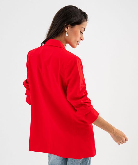 Veste de tailleur coupe large fermeture croisée femme vue4 - GEMO(FEMME PAP) - GEMO