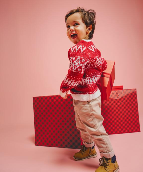 Pull jacquard esprit Noël bébé vue4 - GEMO(BEBE DEBT) - GEMO