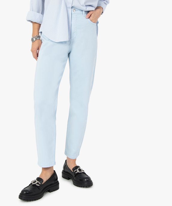 Jean femme coupe large taille haute vue1 - GEMO(FEMME PAP) - GEMO