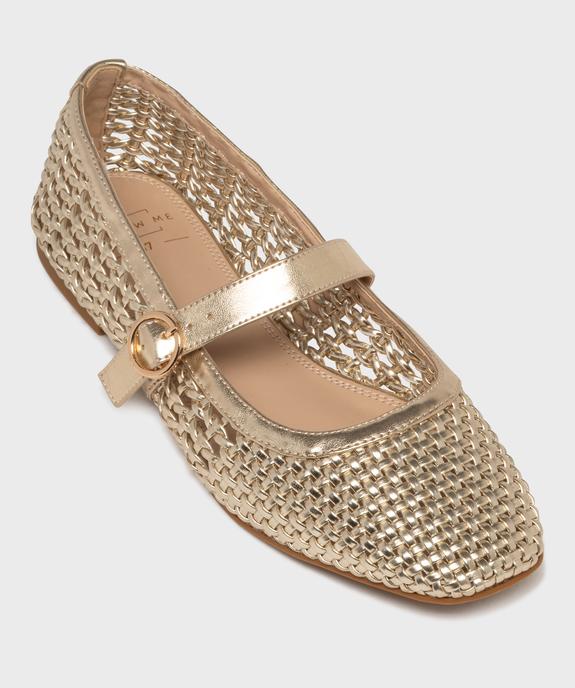 Ballerines tressées en matière métallisée femme - Follow Me vue5 - FOLLOW ME - GEMO