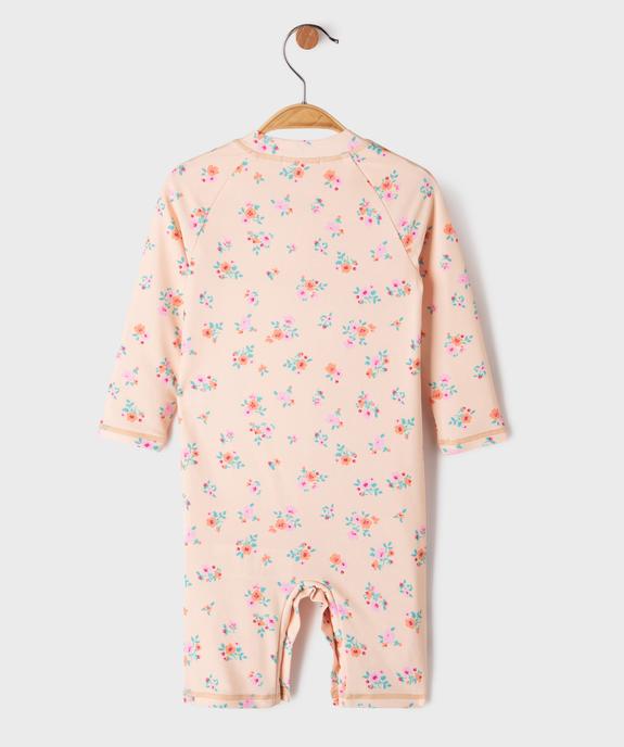 Maillot de bain combinaison à motifs fleuris bébé fille vue4 - GEMO(BEBE DEBT) - GEMO