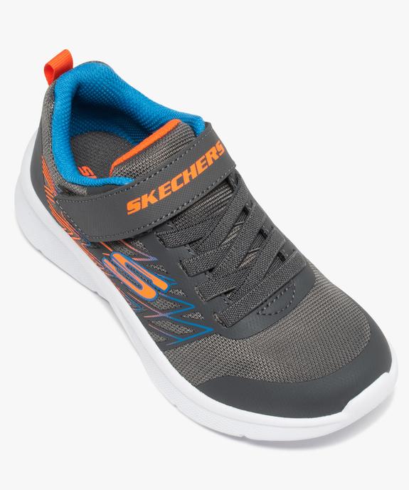 Baskets garçon à lacets et scratch – Skechers Microspec vue5 - SKECHERS - GEMO