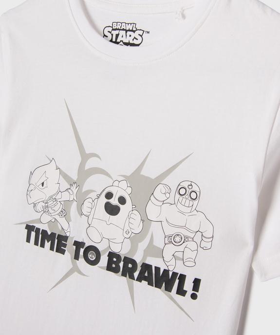 Pyjashort en jersey de coton imprimé garçon - Brawl Stars vue2 - BRAWL STARS - GEMO