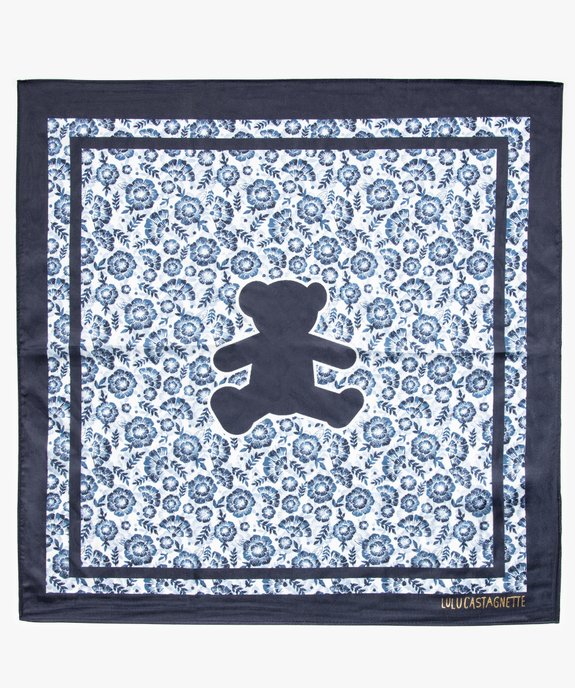 Foulard fille satiné à motifs fleuris - LuluCastagnette vue3 - LULUCASTAGNETTE - GEMO