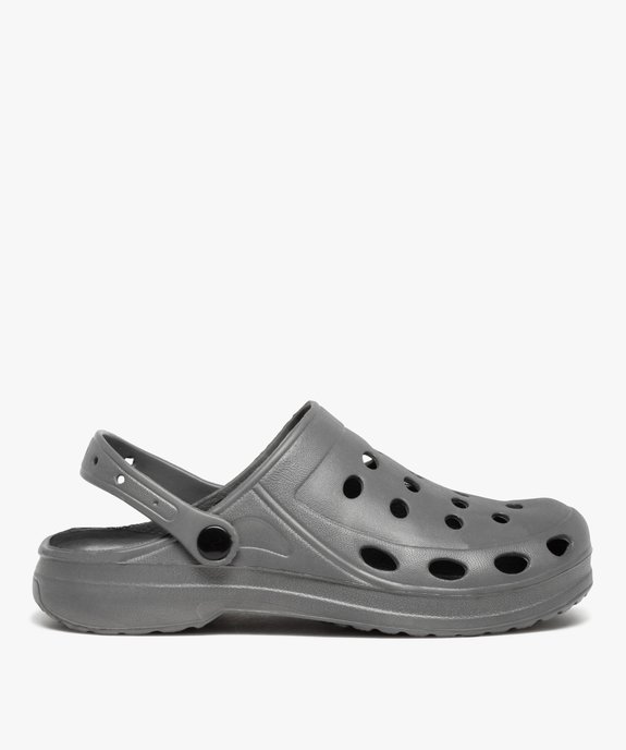 Sabots souples homme dessus uni perforé vue1 - GEMO (PLAGE) - GEMO