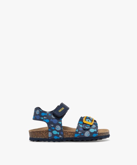 Sandales imprimées à scratch et à boucle bébé garçon - Geox vue1 - GEOX - GEMO