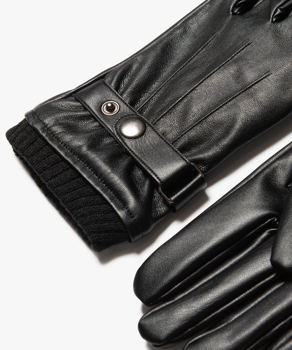 Gants homme tactiles à doublure chaude vue2 - GEMO (ACCESS) - GEMO