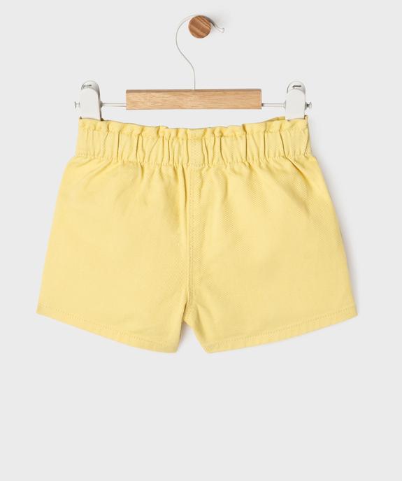 Short en twill de coton bébé fille vue4 - GEMO(BEBE DEBT) - GEMO