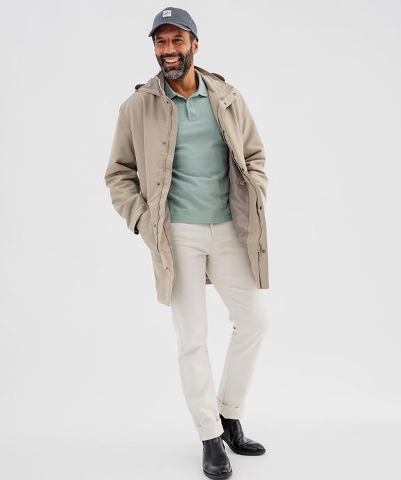 Polo manches courtes en coton homme vue5 - GEMO 4G HOMME - GEMO