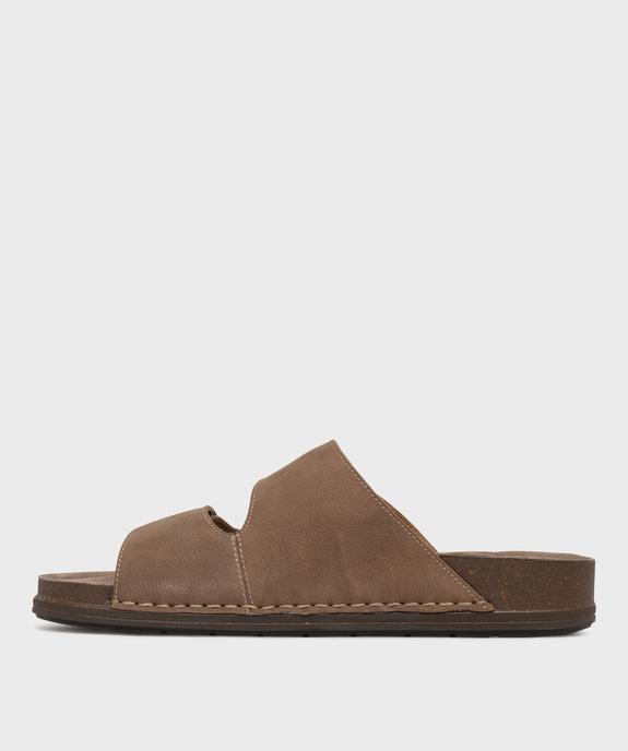 Sandales à scratch dessus cuir homme - Pierre Cardin vue3 - PIERRE CARDIN D - GEMO