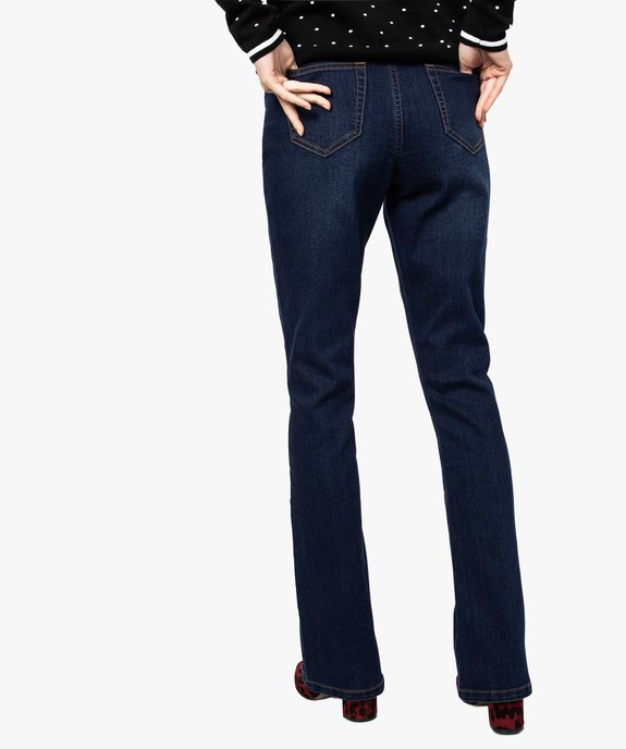 Jean femme forme Bootcul avec surpiqûres apparentes vue3 - GEMO (JEAN) - GEMO