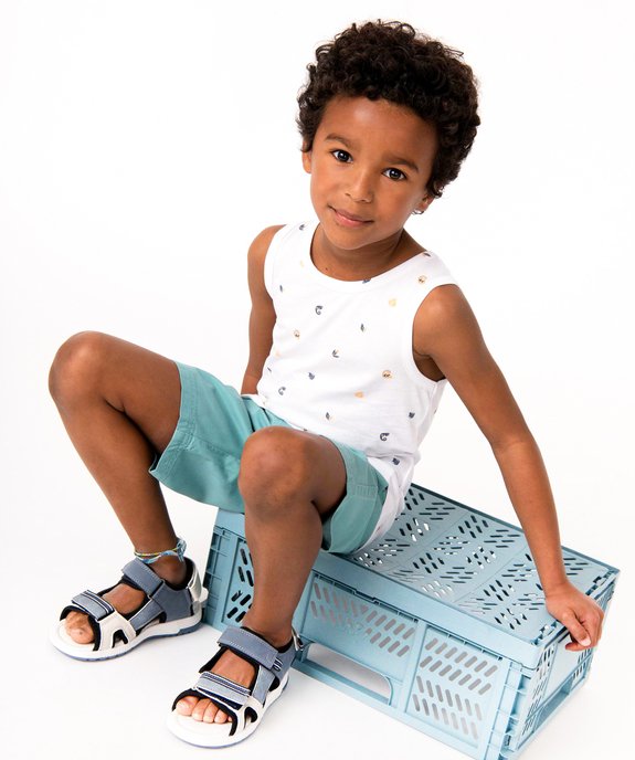 Débardeur garçon à motifs bicolores vue5 - GEMO (ENFANT) - GEMO