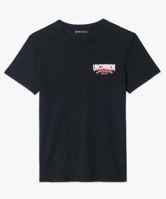 Tee-shirt manches courtes imprimé concert vue4 - GEMO (HOMME) - GEMO
