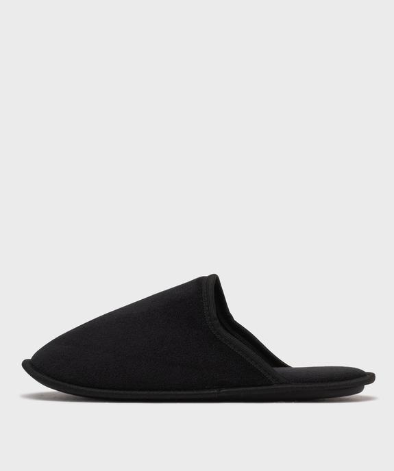 Chaussons mules en velours doux homme vue3 - GEMO 4G HOMME - GEMO