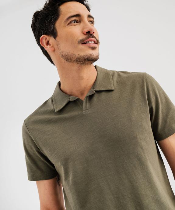 Polo manches courtes à col fantaisie homme vue2 - GEMO 4G HOMME - GEMO