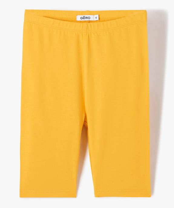 Legging court cycliste uni fille vue4 - GEMO 4G FILLE - GEMO